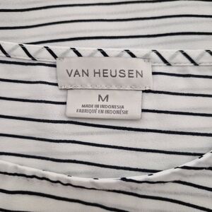 Van Heusen Black and White Striped Top
